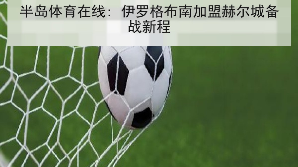 半岛体育在线: 伊罗格布南加盟赫尔城备战新程